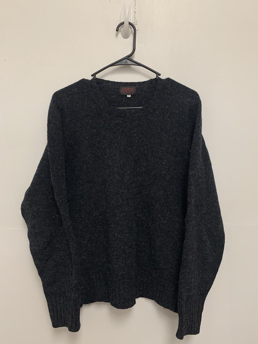 O’Connell’s Shetland Sweater Black Size 38 100% Wool Made In Scotland